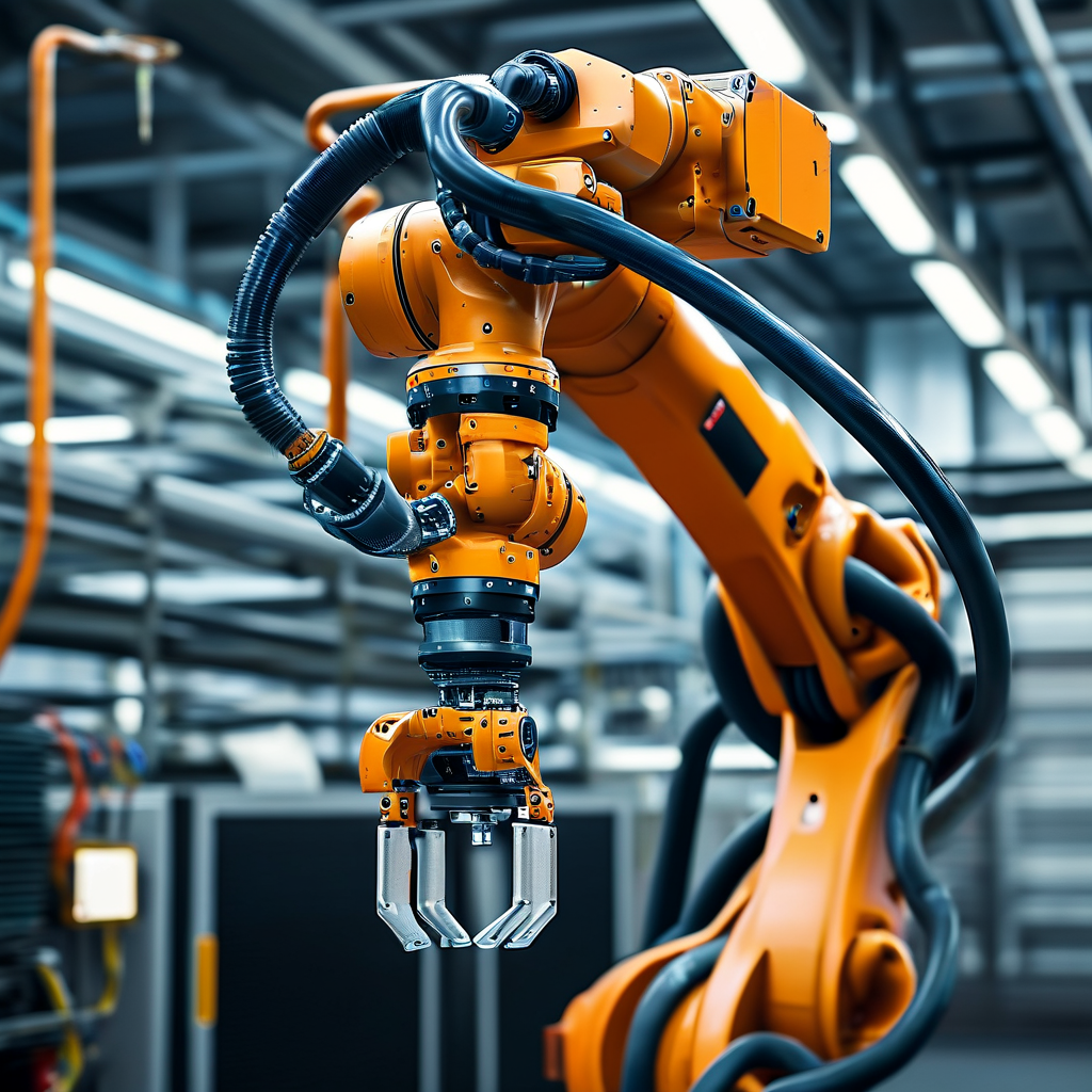 机器人末端（EOAT）的气路集成：拒绝“蜘蛛网”